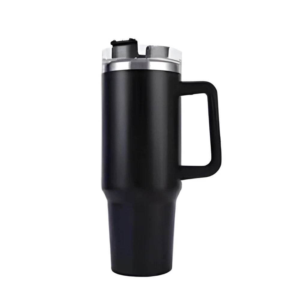 Water Bottle with Handle and Straw 40 Oz Water Bottle Keeps Water Cold for Longer Stainless Steel Bottle Insulated Mug - AIAZ