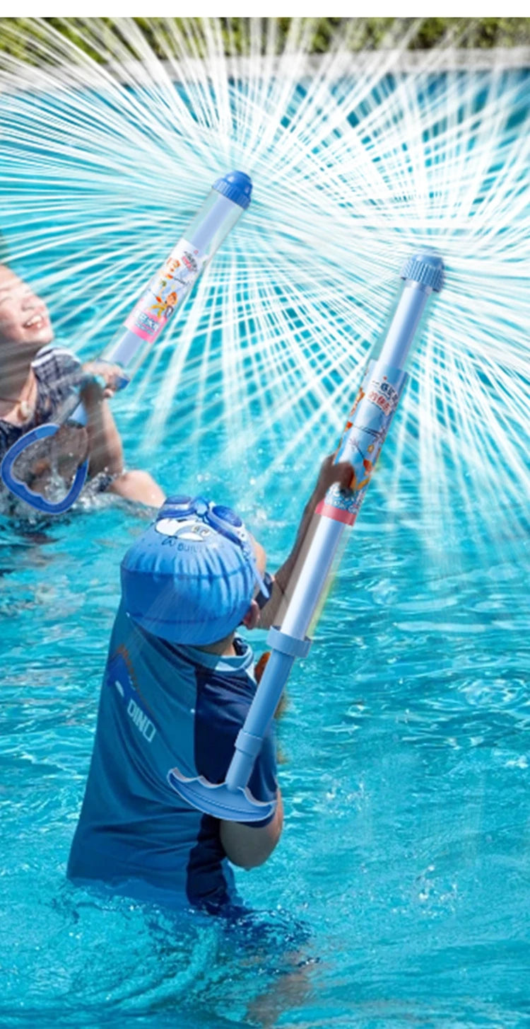 Pusher Type Fun Fireworks Water Jet Spray Toy Water Blasters Water Fights Games Water Splashing Festival Prop Summer Water Gun