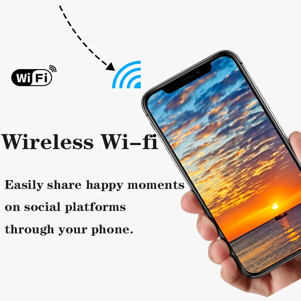 4k 60fps 64MP Youtube Video Live Stream 4.0 Rotate Touch Screen Digital Phone Webcam CMOS Camera