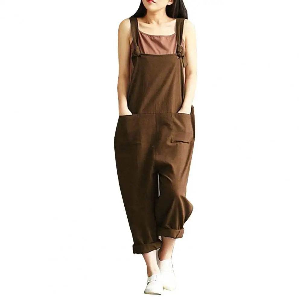 Special Women Jumpsuits Portable Casual Suspenders Skin-friendly Straps Design Jumpsuits for Dating - AIAZ