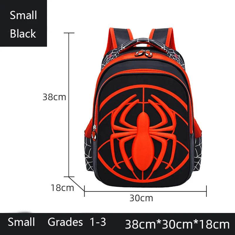 Spider Backpack+Pencil Case Set for Boys School Bag Elementary for Kids School Bag Cartoon Waterproof Primary Backpack - AIAZ