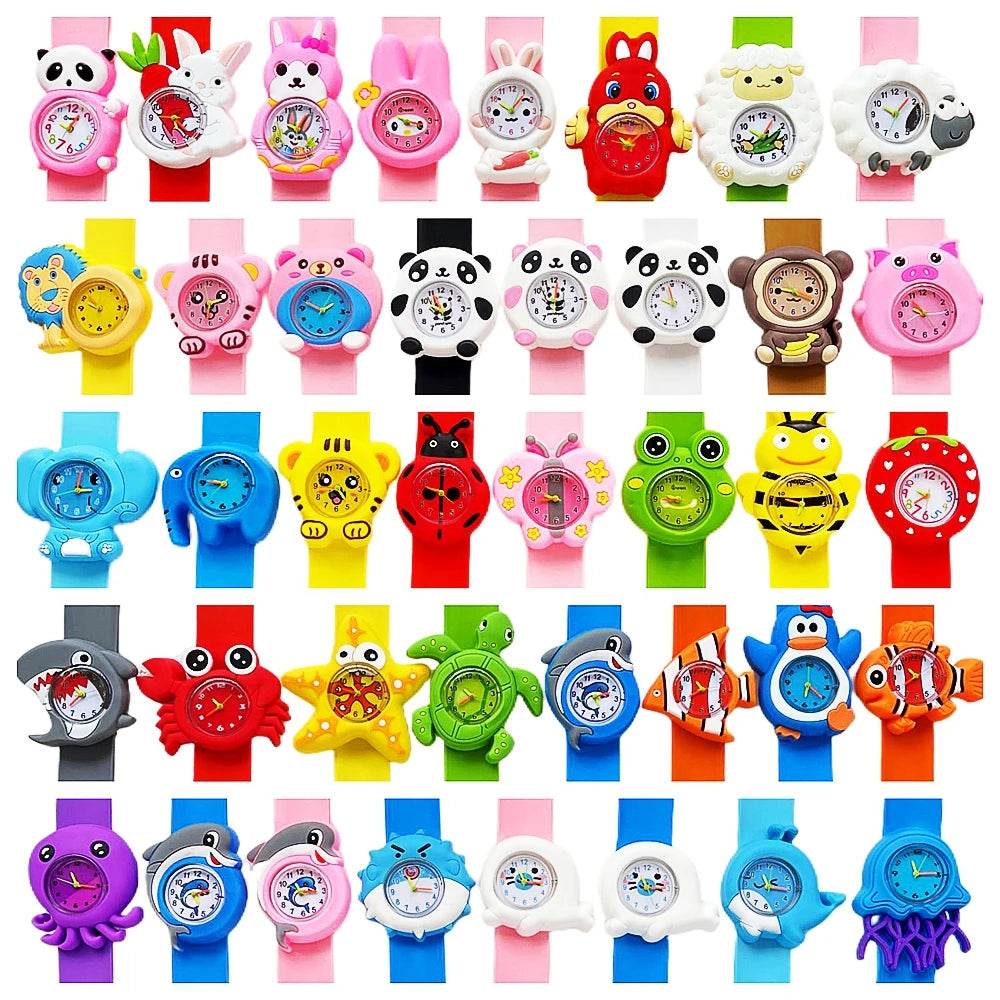 Baby Birthday Gift Children Toys Watches Cartoon Animal Dial Bracelet Kids Watches for Boy Girl 2-15 Years Old Child Clock - AIAZ