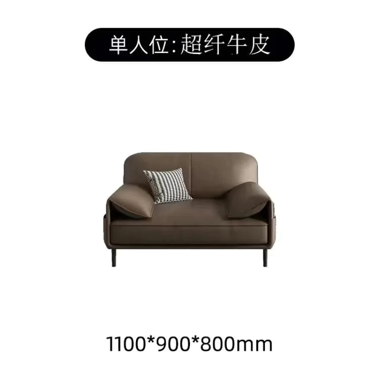 Comfortable Adult Sofa Simple Modern Leather Italian Light Luxury Sofas Business Reception Designer Sillon Cama Home Furniture