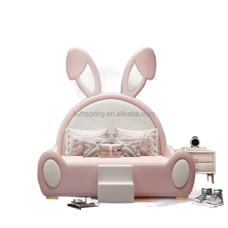 Hot Selling Pin Color Baby Rabbit Bed With Side 1500x2000cm