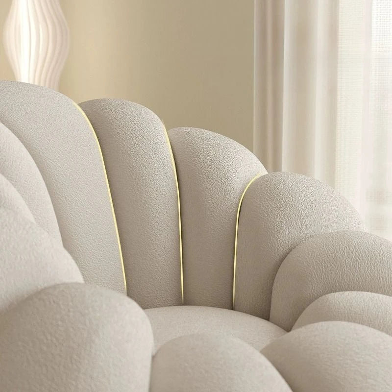 Nordic Lazy People Sofa Cute Pumpkin Cloud Shaped Sofa Chair Balcony Leisure Chair Living Room Single Relaxation Sofa Furniture