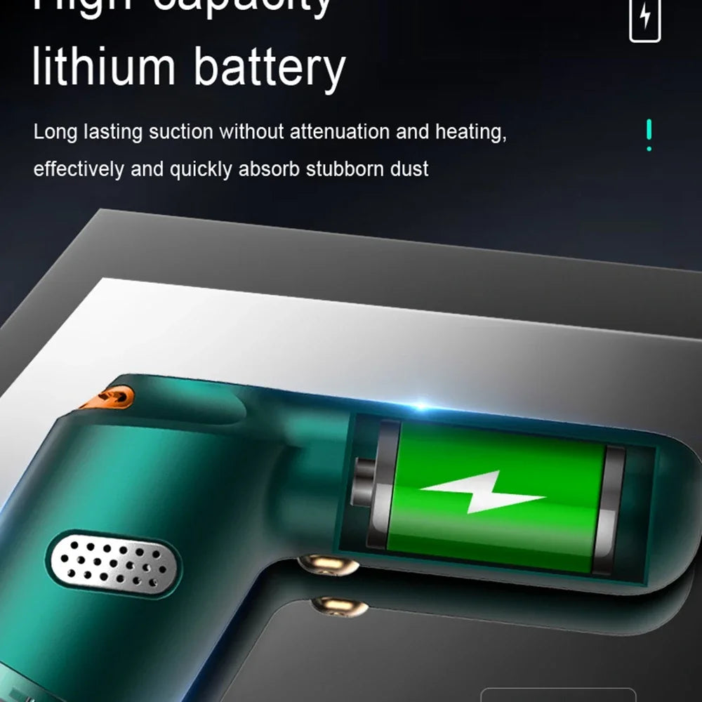 Vacuum Cleaner Handheld 10000Pa Large Suction Car Vacuum Cleaner Household Car Mini Pet Hair Vacuum Cleaner Pet Hair Absorber