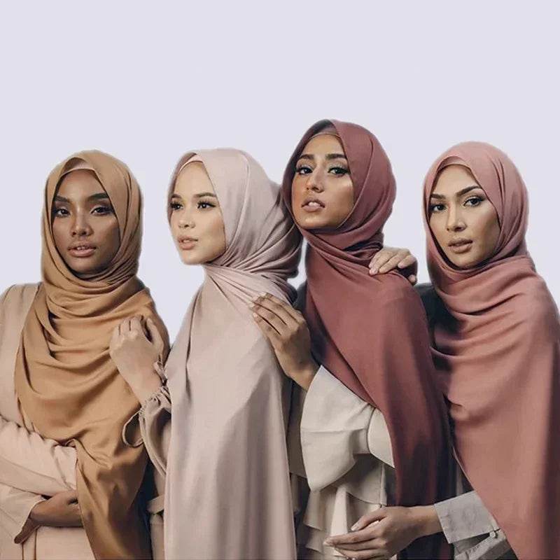 Muslim Women Chiffon Hijab Scarf Chiffon Soft Hijabs Shawl Long Scarves Wrap Headscarves For Muslim Fashion - AIAZ