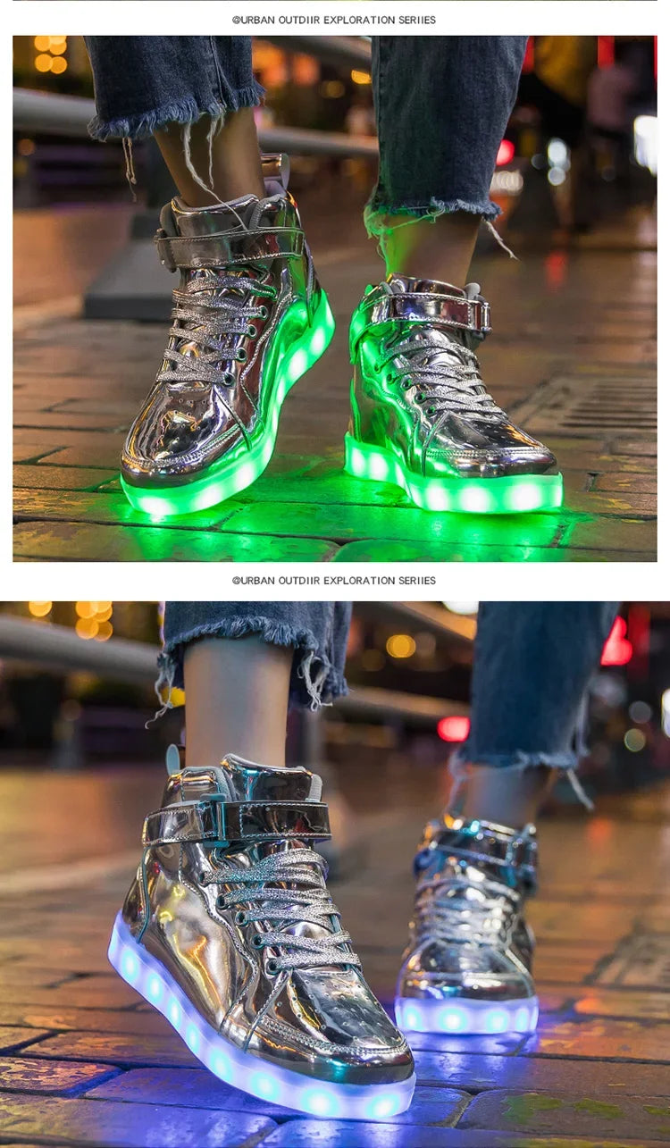 Size 25-40 Children Glowing Sneakers Kid Luminous Sneakers for Boys Girls Led Sneakers With Luminous Sole Lighted Shoes Men