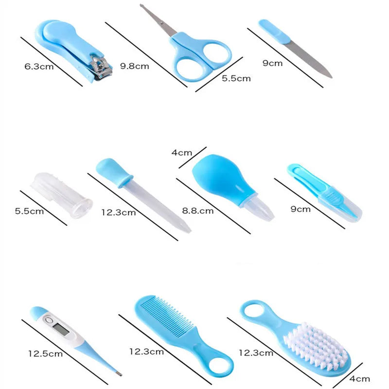 Newborn daily nail Care kit Nail clipper tool Health kit Thermometer Comb Care kit