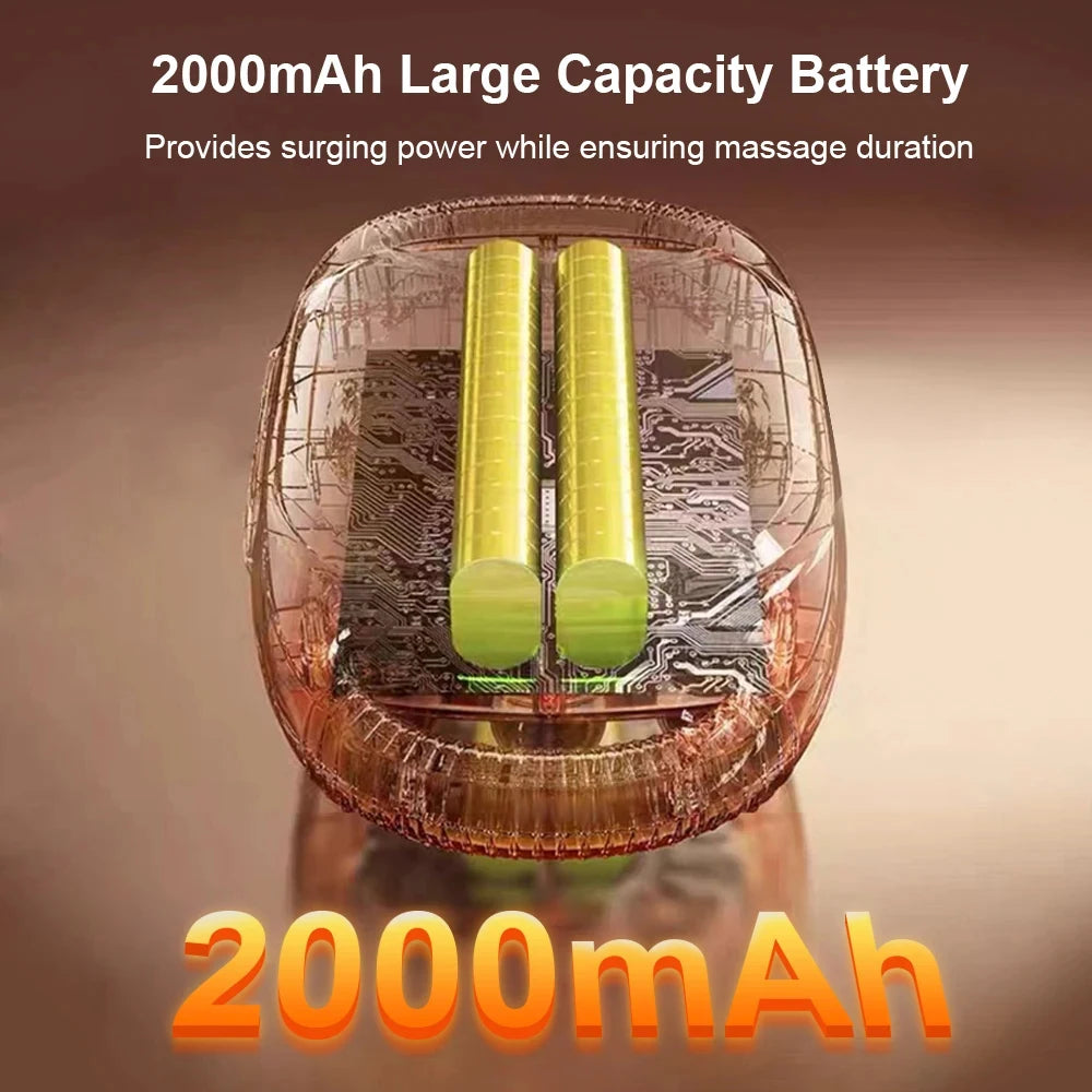 Professional Fascia Massage Gun – 6 Attachments for Muscle Relief in Back Shoulders Waist & Full Body Fascia Massage