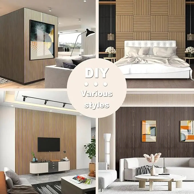 Product on E-commerce Platform Wooden Sound-absorbing Board Upgraded Wood Slat Wall Panels 60x240cm Acoustic Panel