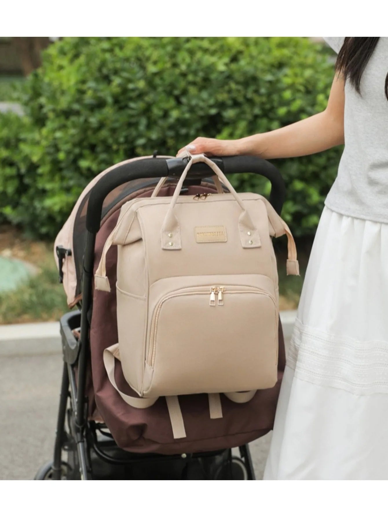 Baby Travel Backpack Diaper Mummy Bag Large Capacity Nappy Bag Material Handbag For Baby Outdoor Travel Bag For Baby Care Stuff