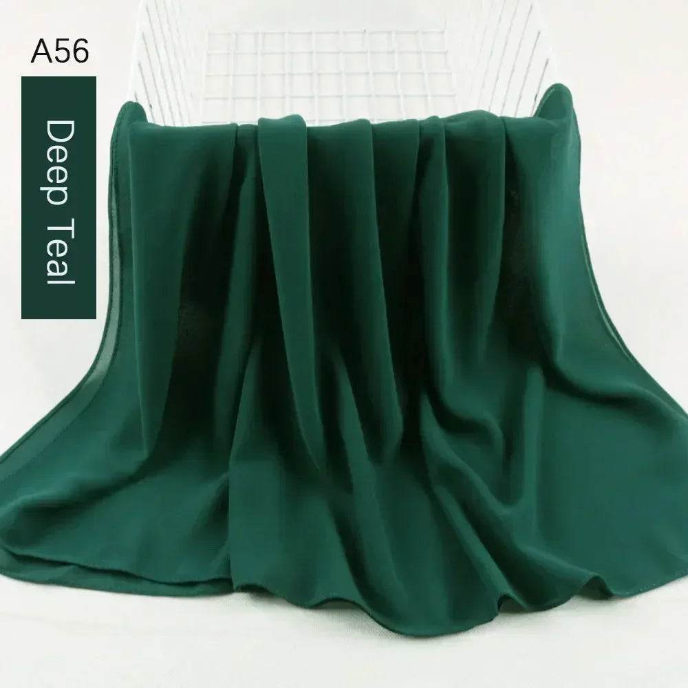 Muslim Women Chiffon Hijab Scarf Chiffon Soft Hijabs Shawl Long Scarves Wrap Headscarves For Muslim Fashion - AIAZ