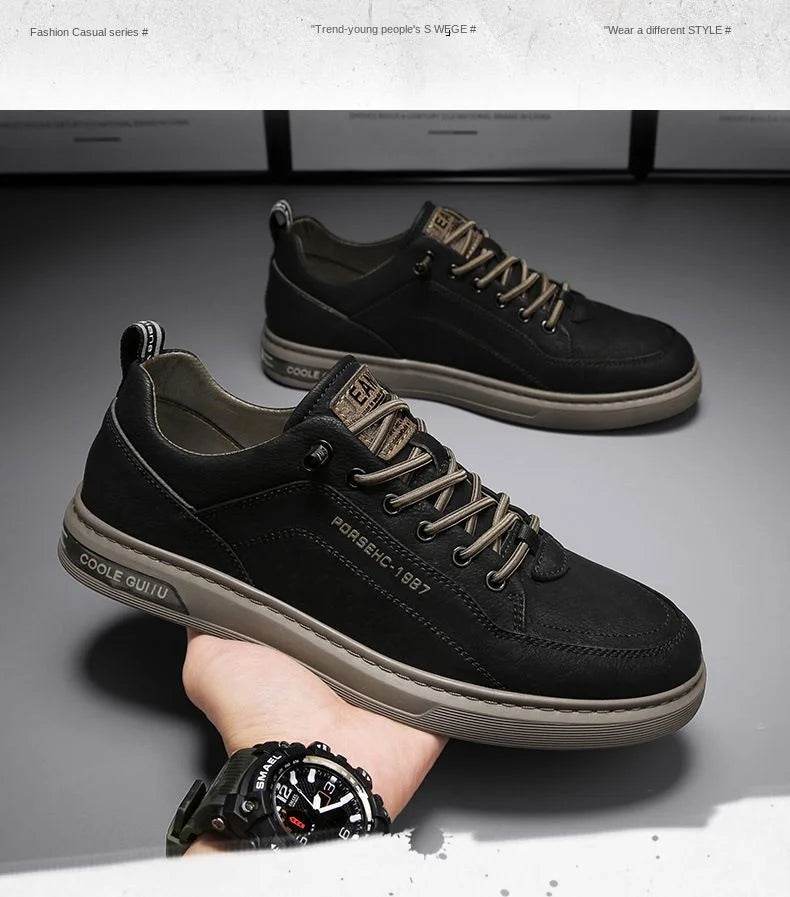 New Shoes for Men Comfortable Flat Men's Casual Shoes Outdoor Wild Men's Sneakers High End Fashion One Pedal Dress Shoes Male - AIAZ