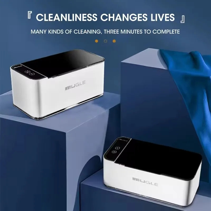 Ultrasonic Cleaner 35W Household Ultrasonic Glasses Jewelry Cleaner 500ML High-frequency Vibration Cleaning Multifunctional Tool
