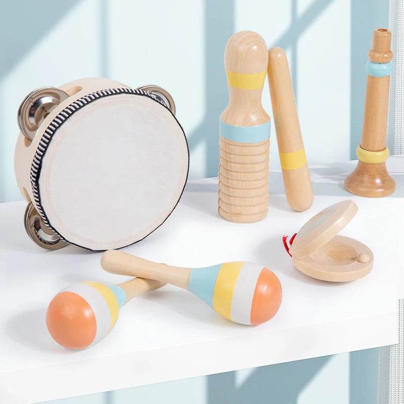 Interactive Musical Toy Wooden Toys Child Percussion Instruments Early Educational Toys Birthday Gifts for Toddlers Girl Boy - AIAZ