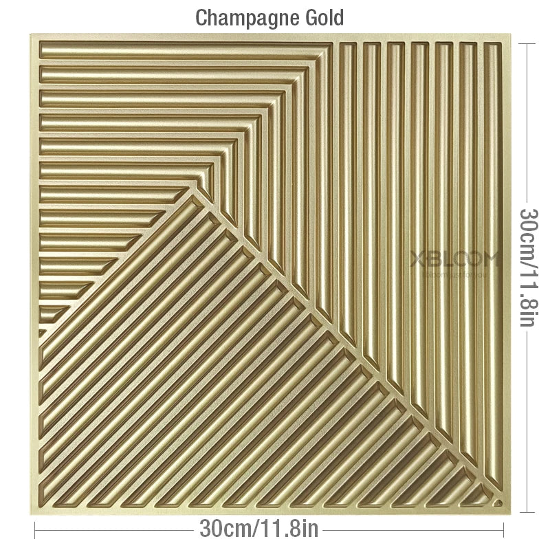 12 Pcs 30cm 3D wall sticker decorative ceiling living room Wood grain wallpaper waterproof 3D Wall panel bathroom kitchen Hotel