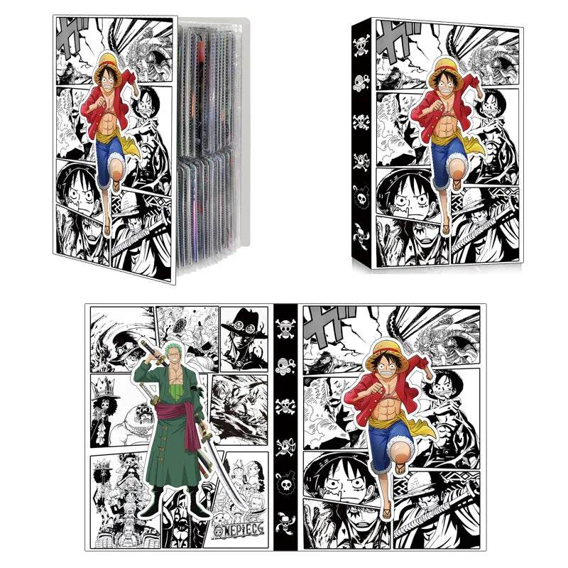 240pcs Card Album Book Naruto Dragon Ball Goku Vegeta ONE PIECE Luffy Zoro Map Letter Holder Binder Card Notebook Collection Toy - AIAZ