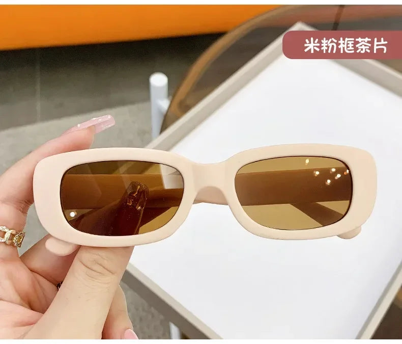 Children Cute Vintage Frosted Rectangle Sunglasses Outdoor Girls Boys Sweet Sun glasses Protection Classic Kids eyewear UV400