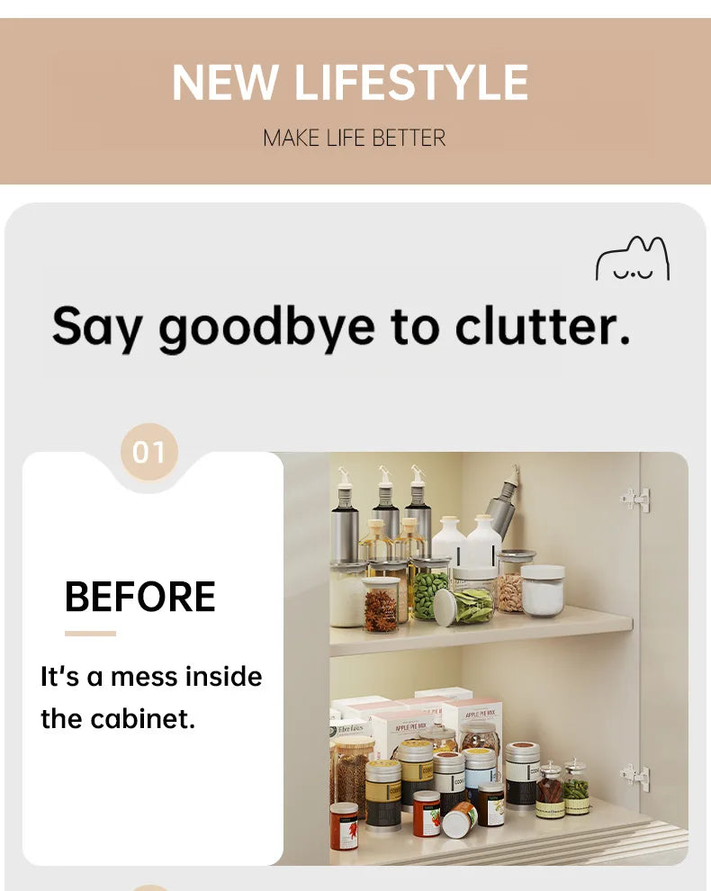 Kitchen Pull out elf Storage Ra Sink Drain Board Cabinet Slide Tra Der Organizer Spice Ra No Drilling Required