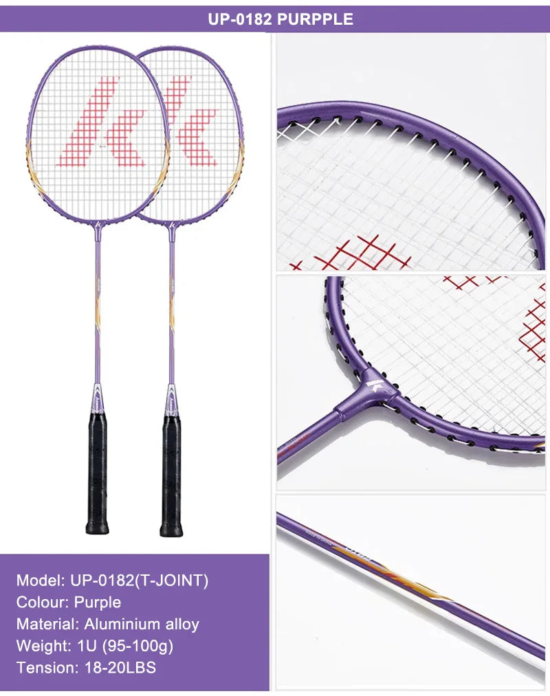 Kawasaki Badminton Set with 2 Badminton Rackets, 3 Shuttlecocks, and Carrying Badminton Bag Suit for Badminton Practice