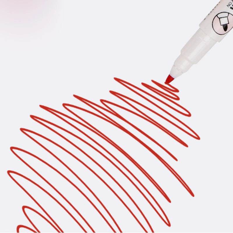 1 Set School Classroom Supplies Magnetic Erasable Whiteboard Pens Markers Dry Eraser Pages Children's Drawing Pen Board Markers - AIAZ