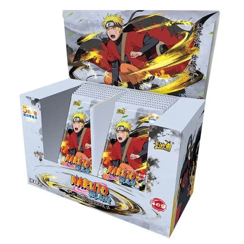KAYOU Genuine Naruto Cards Box Anime Figure Card Booster Pack Sasuke Collection Flash Card Toy Birthday Christmas Gift for Kids - AIAZ