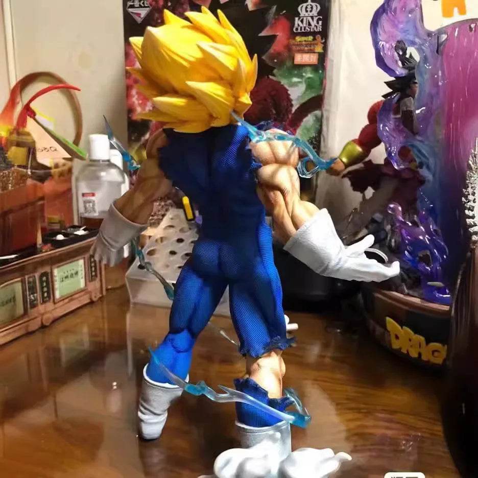 27cm Dragon Ball Self Destructing Vegeta Demonized Vegeta Action Figurin Model Pvc Statue Doll Statue Model Collection Toys Gift - AIAZ