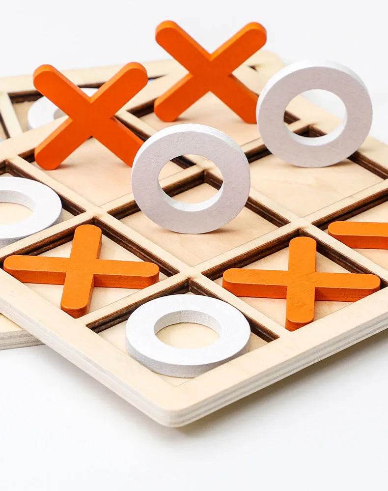 Montessori Play Game Wooden Toy Mini Chess Interaction Puzzle Training Brain Learing Early Educational Toys For Children Kids - AIAZ