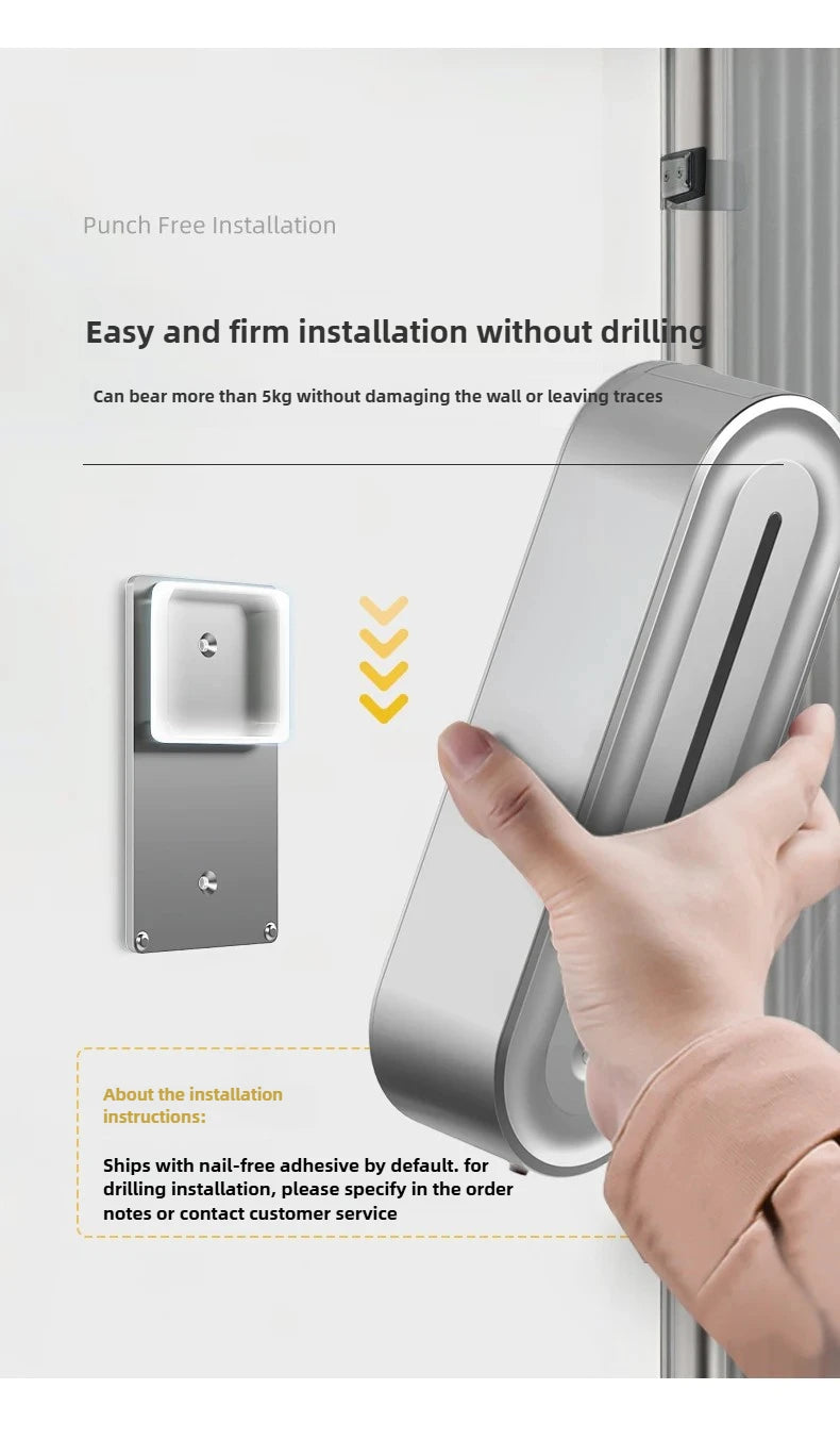 420ML Wall-mounted Automatic Liquid Soap Dispensers Kitchen Touchless Induction Sensor Hotel Malls Bathroom Accessories