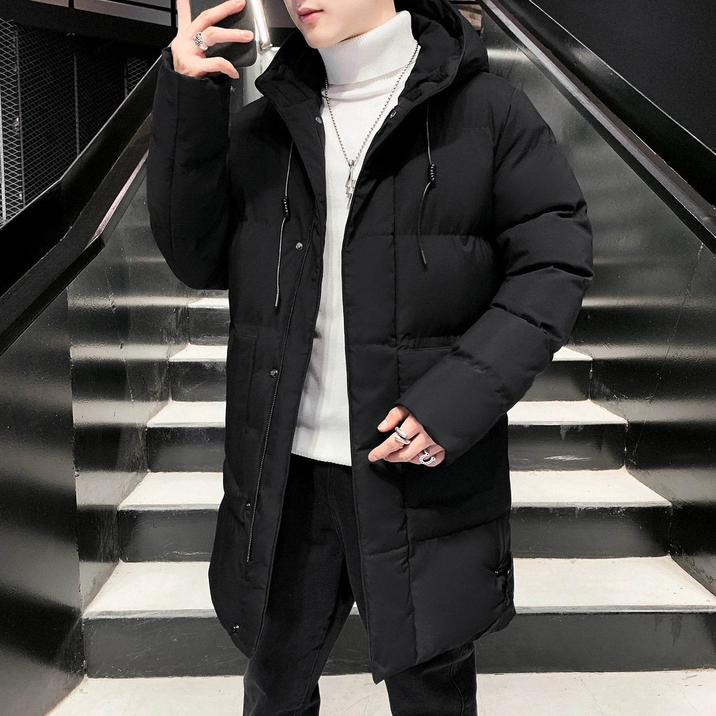 2025 Winter Parkas Men Warm Thick Windproof Jacket Men Quality Hooded Cotton Padded Coat Men Fashion Waterproof Outwear - AIAZ