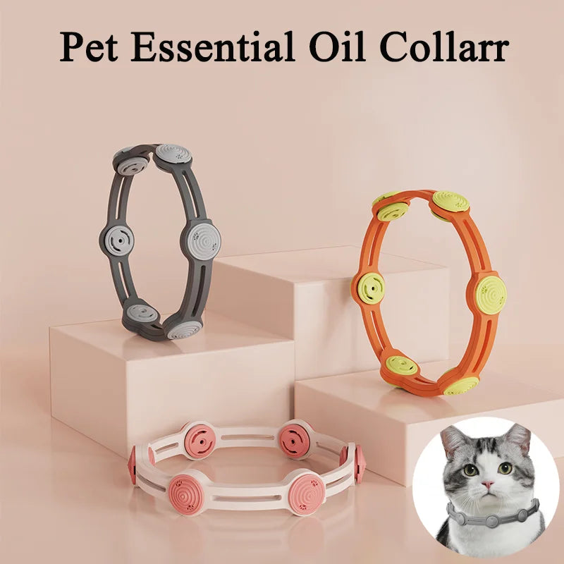 Adjustable Flea & Mosquito Collar for Cats & Dogs - Outdoor Insect Repellent Anti-Flea for Pets Insect Repellent Cat Collar