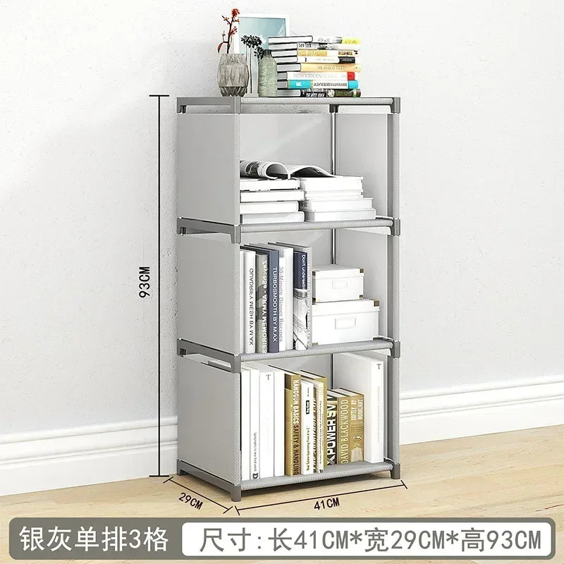 Floor To Ceiling Household Simple Bookshelf, Desktop Storage Shelf, Simple Children's Bookshelf, Multi-layer Miscellaneous Shelf