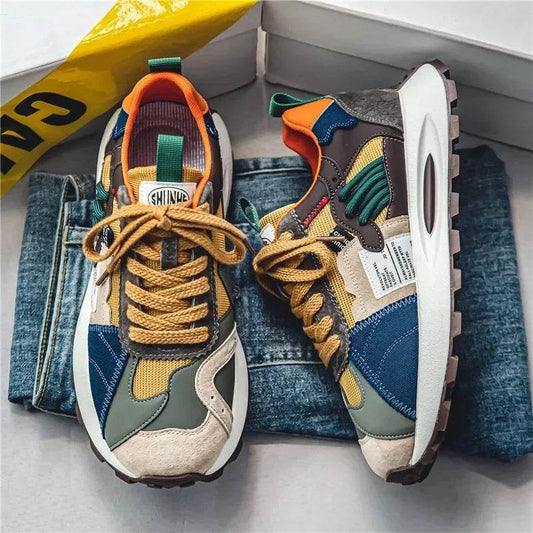 Men's Sports Shoes Male Casual Shoe platform Wear-resistant Shock-absorbing Anti Slip Comfortable Men Shoes Zapatillas De Hombre - AIAZ