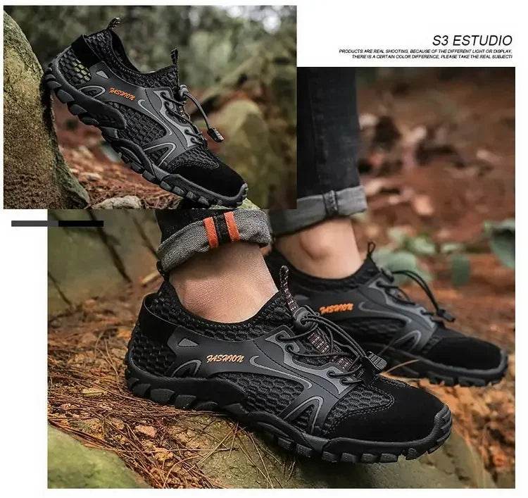 Wear-resistant Shoes for Men Hiking Shoes Jogging Trekking Sneakers Fast Zapatos Outdoor Hombre Invierno Outdoor Anti-slip - AIAZ