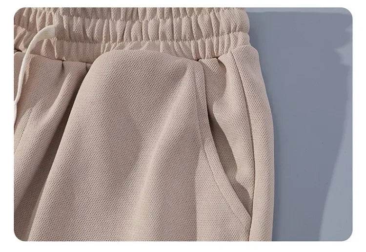 New 2025 summer men's casual round-neck T-shirt and shorts two-piece fashionable printed breathable men's short-sleeved suit - AIAZ