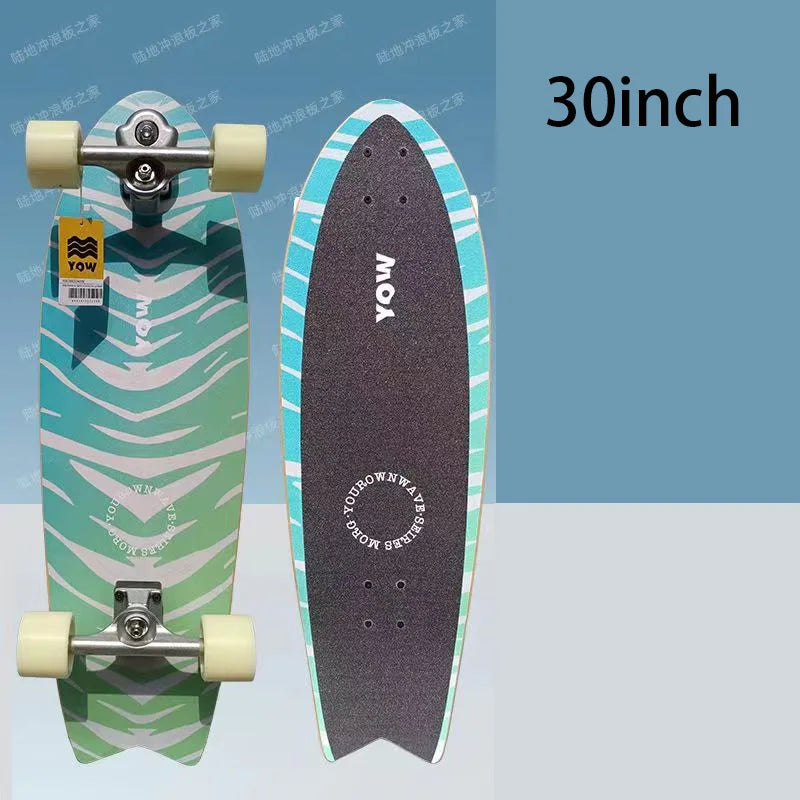 YOW land surf skateboard longboards whole kits good quality spring system branded with trucks wheels bearings and tool
