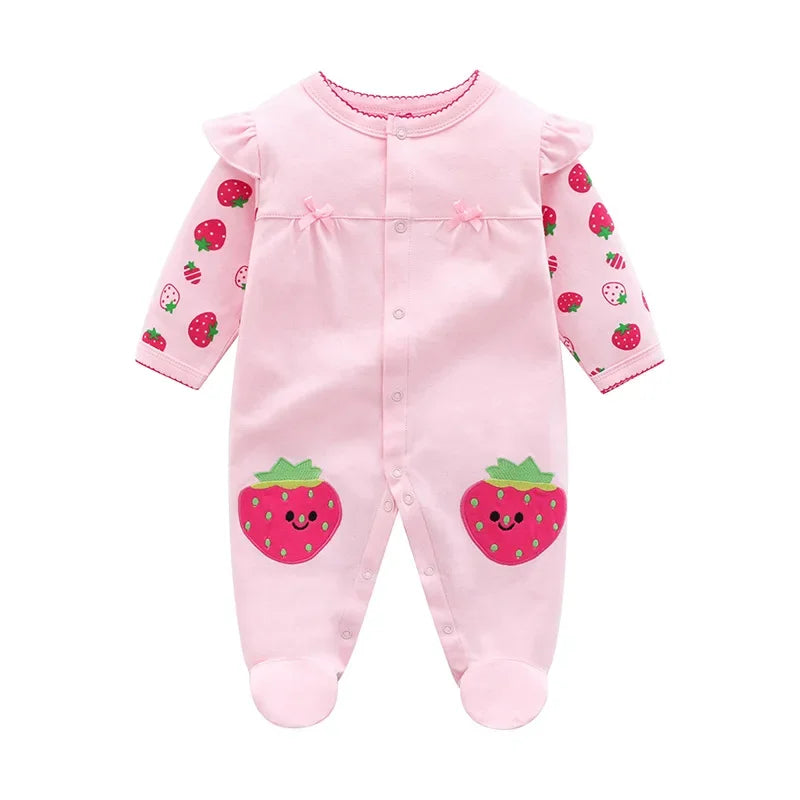 Newborn Baby Clothes Spring Baby Romper Princess style girls Sleepsuit Girl Sleepwear One-pieces Jumpsuit Baby Clothing Jumpsuit