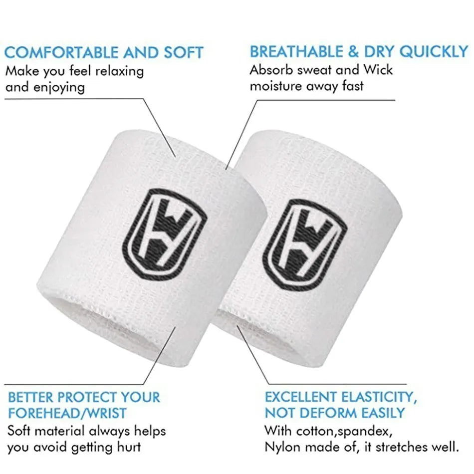 WOSWEIR-Cotton Athletic Headband Elastic Sweatbands Women Men Basketball Sports Gym Fitness Sweat Band Volleyball Tennis