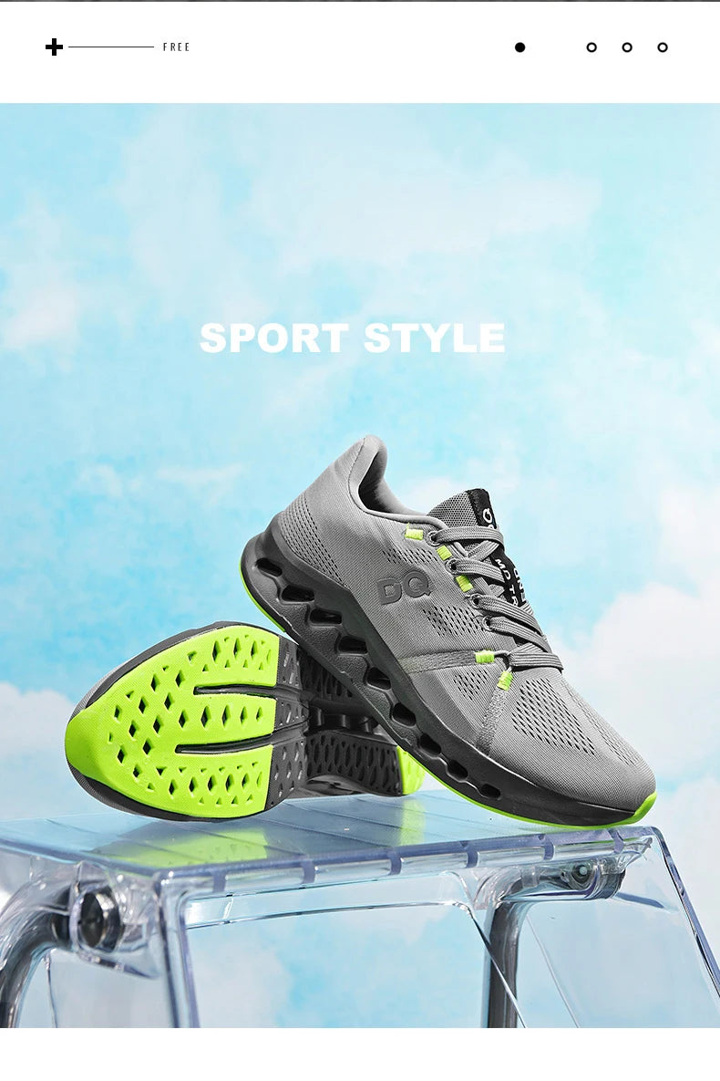 Men's Running Shoes Breathable Lightweight Shock Absorption Athletic Gym Training Sneakers Non-Slip Comfortable Sports Shoes