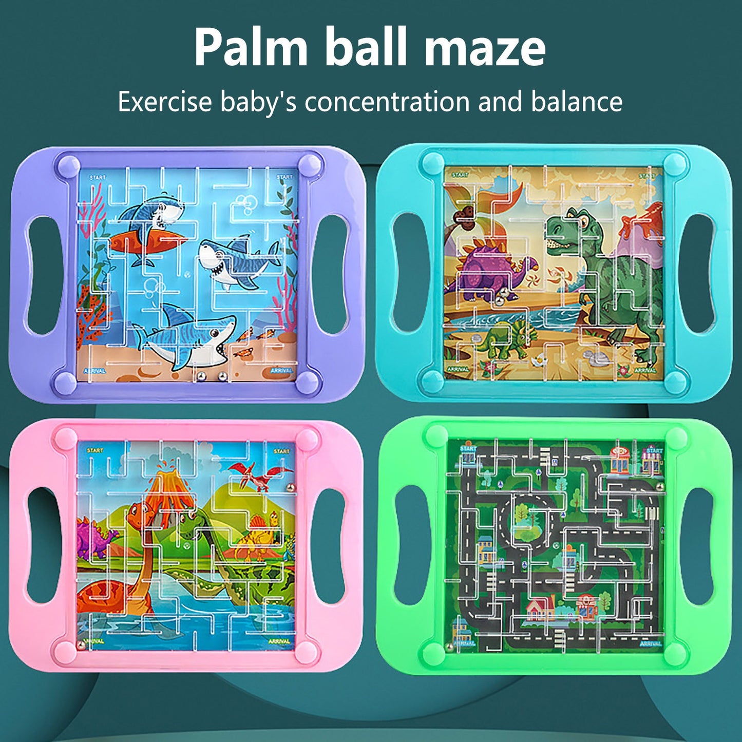 Gravity Balance 3D Maze Ball Memory Sequential Puzzle Toys for Kids Montessori Early Education Toy Adults Hard Challenges Game