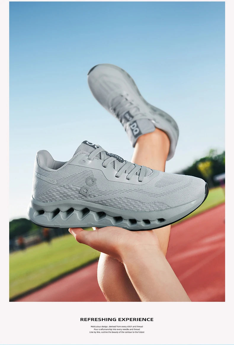 Men's Lightweight Running Shoes Anti-Slip Cushioning Breathable Mesh Sneakers for Jogging Gym Training Fitness Sport Walking