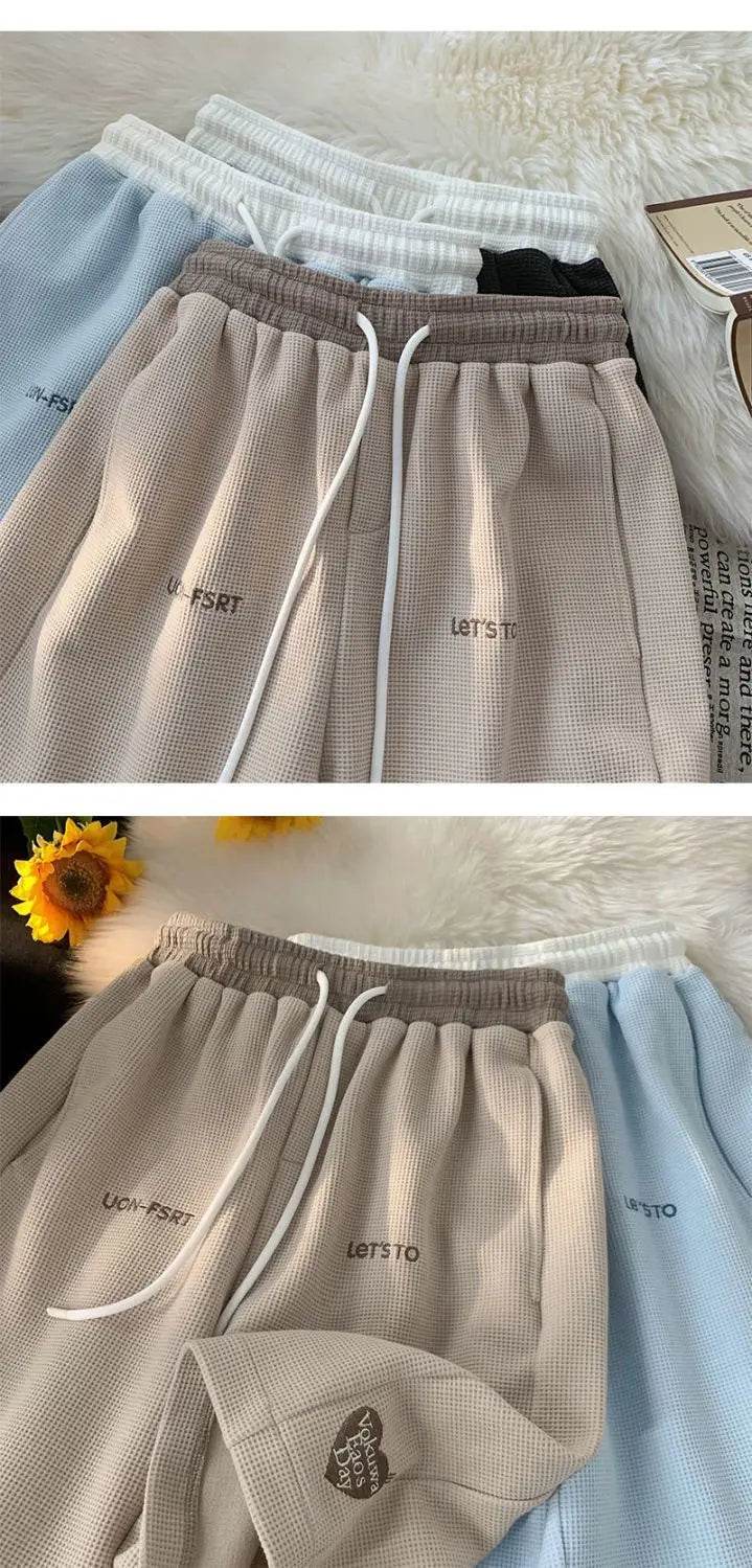 Men's Five-point Shorts Summer 2025 Korean Version Embroidered Loose Versatile Casual Shorts Trendy Sportswear - AIAZ