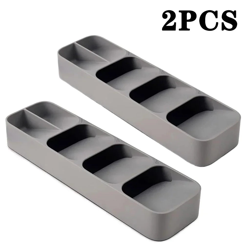 Household Kitchen Drawer Dust-proof Compartments Tableware Organization and Storage Boxes Multi-purpose Cutlery Storage Tray