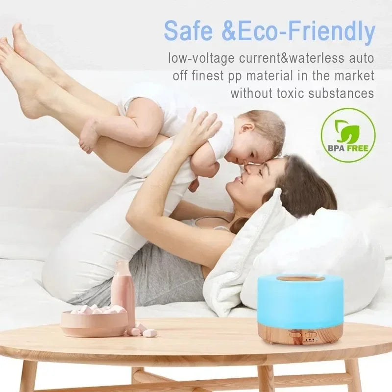 Tuya Smart Humidifier with Colorgul LED Light WiFi Aroma Diffuser Timer Wireless Control Work with Alexa Google Home Compatible