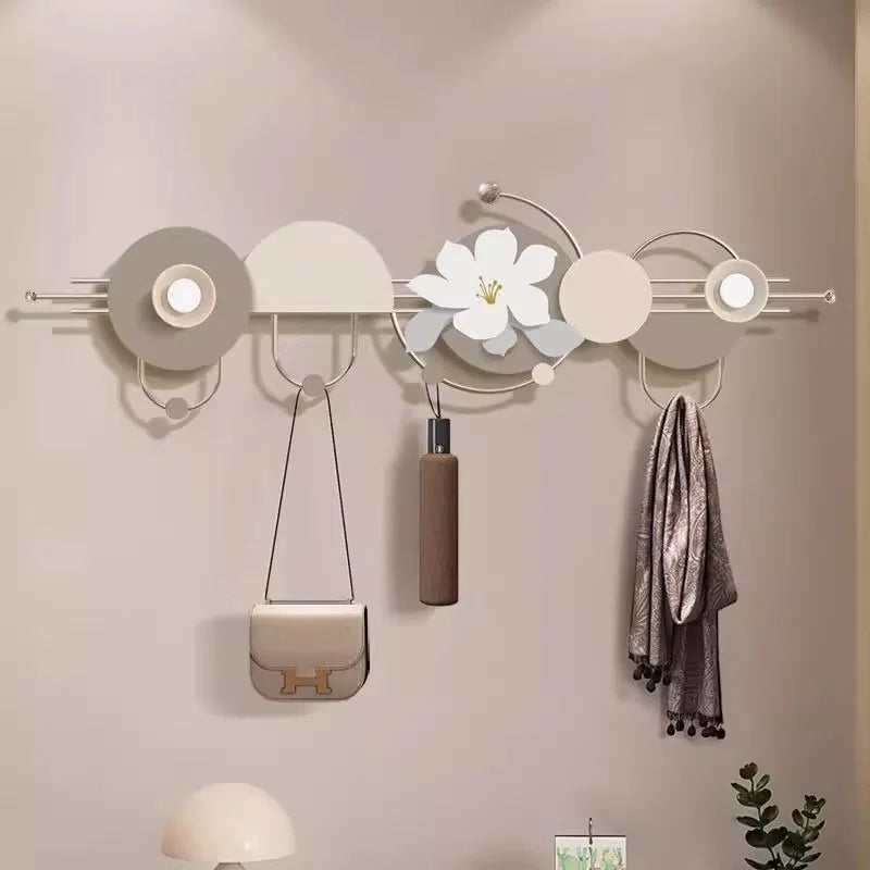 Iron Wall Hanging Grind Smooth Coat Hanger Hooks Hat Organization Creative Door Hanger Storage Rust-proof Home Storage