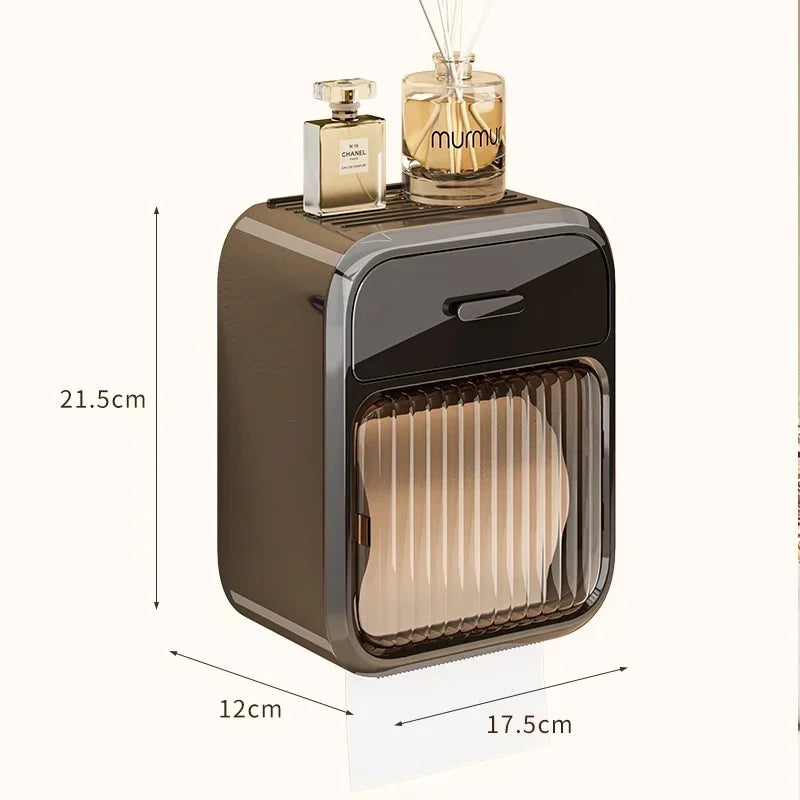 Toilet Paper Box Toilet Paper Roll Storage Rack Bathroom Roller Tissue Holder Wall Mounted Tissue Boxes Bathroom Accessories