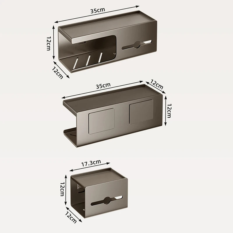 Toilet Paper Holder Wall-Mounted Carbon Steel Toilet Paper Holder Tissue Rack Bathroom Tissue Holder Bathroom Accessories