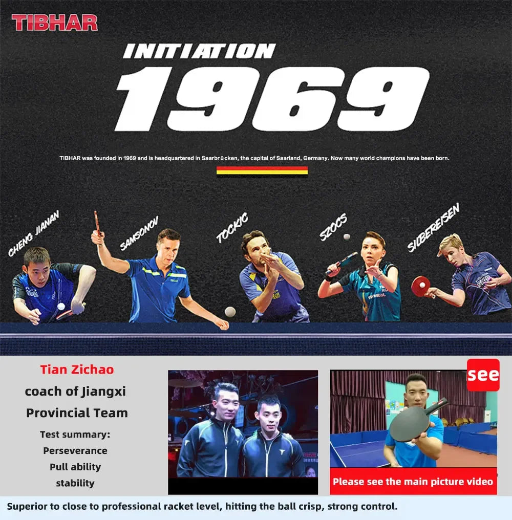 TIBHAR 6/7/8/9 Star Table Tennis Racket Superior Sticky Rubber Carbon Blade Ping Pong Rackets Professional Pimples-in Sticky