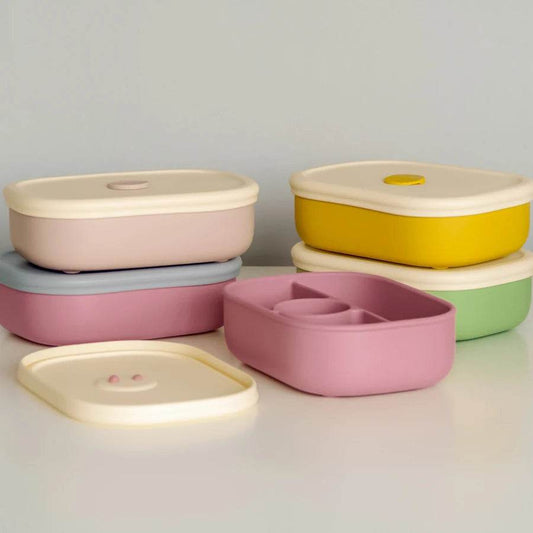 New Portable Lunch Box Food Grade Dishes Tableware Children Bento Box Leakproof Microwavable Feeding Bowl Baby Accessories - AIAZ